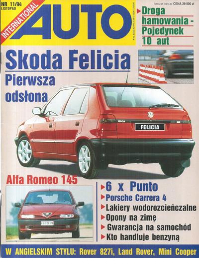 Auto International numer 11/1994 okładka
